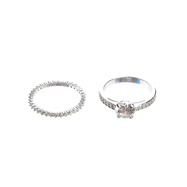 Ring in Metallic, Metall (metallisch, metallisiert), Swarovski