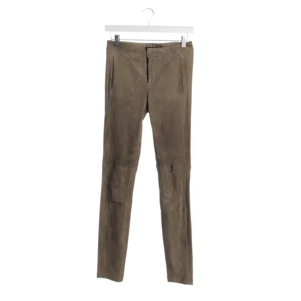 Pants in Brown, Leather, Strenesse
