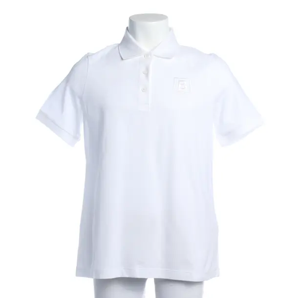 Poloshirt in Weiß, Baumwolle, Burberry