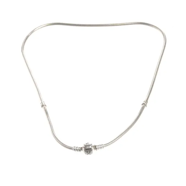 Halskette in Metallic, 925er Sterling Silber, Pandora