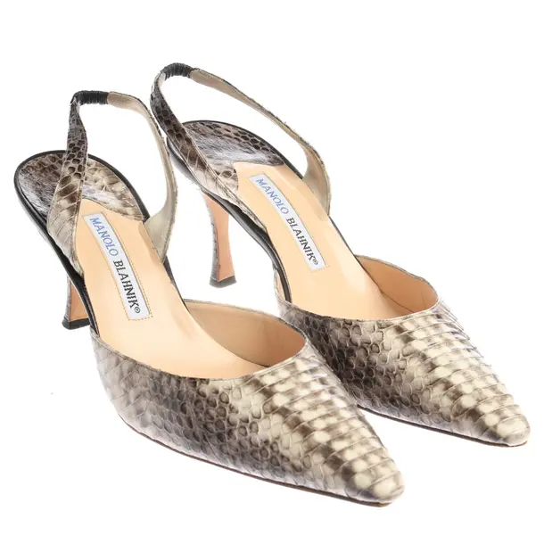 Slingbacks in White, , Manolo Blahnik