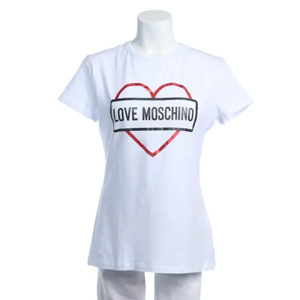 Shirt in White, Cotton, Love Moschino