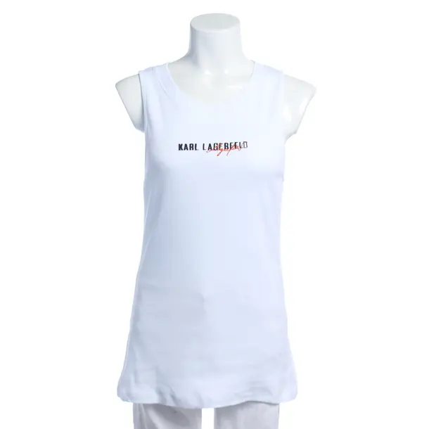 Top in White, Cotton, Karl Lagerfeld
