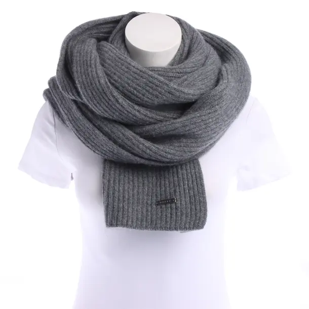 Scarf in Gray, Wool, Bally