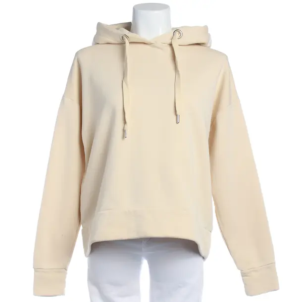 Hoodie in White, Cotton, Closed