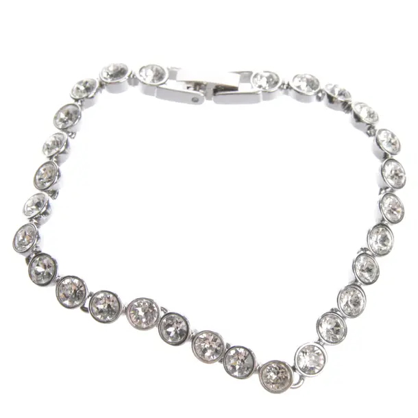 Bracelet in Metallic, Metal (metallic, metallized), Swarovski