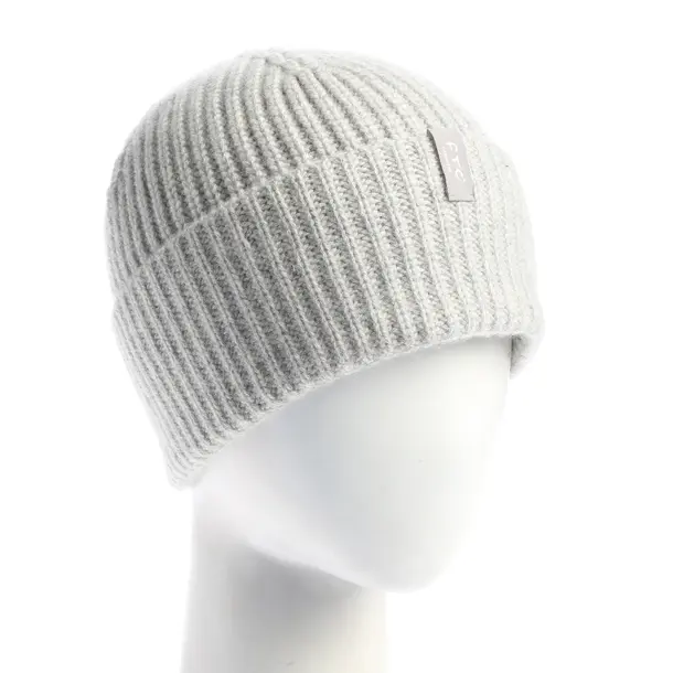 Mütze in Grau, Kaschmir, FTC Cashmere