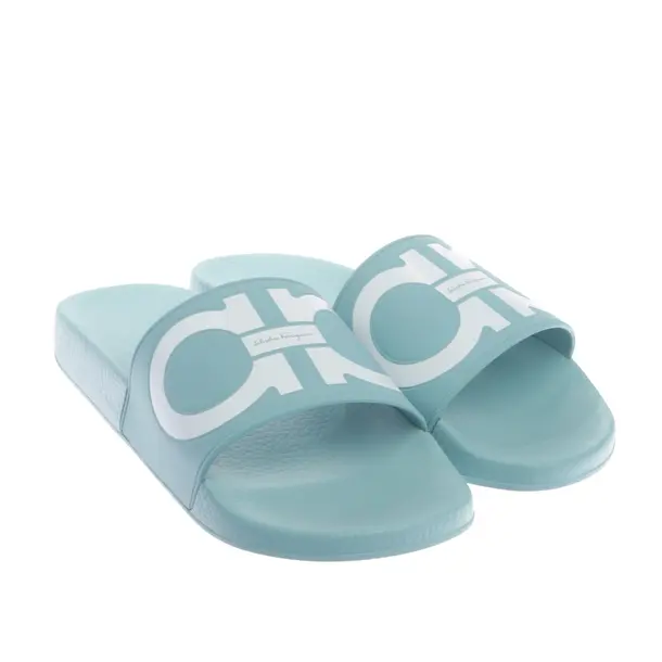 Slides in Blau, , Salvatore Ferragamo