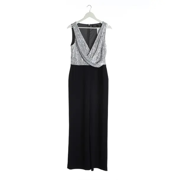 Jumpsuit in Metallic, Polyester, Ralph Lauren Black Label