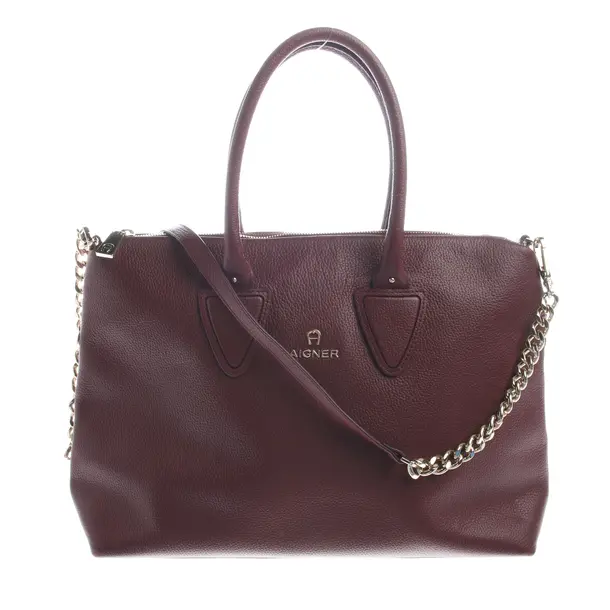 Handbag in Red, Leather, Aigner