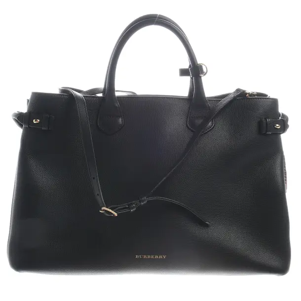 Handtasche in Schwarz, Leder, Burberry