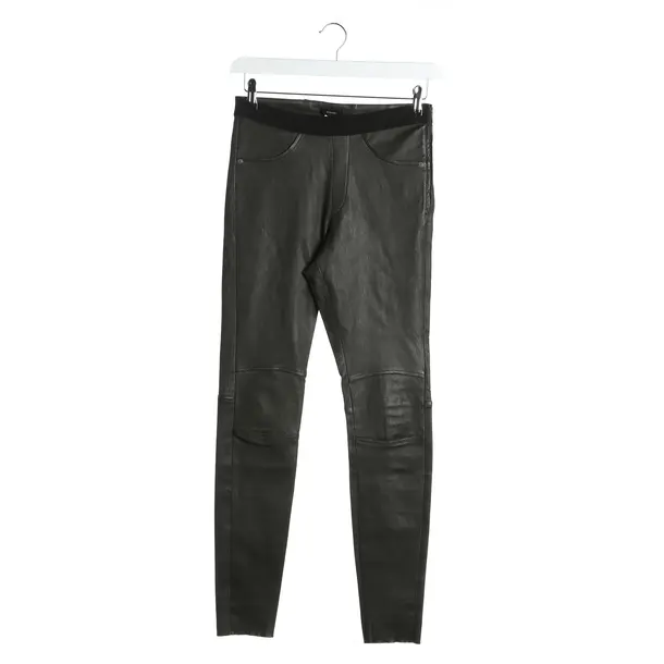 Hose in Grau, Leder, Riani