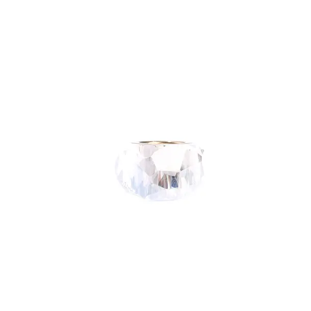 Ring in Weiß, Metall (metallisch, metallisiert), Swarovski