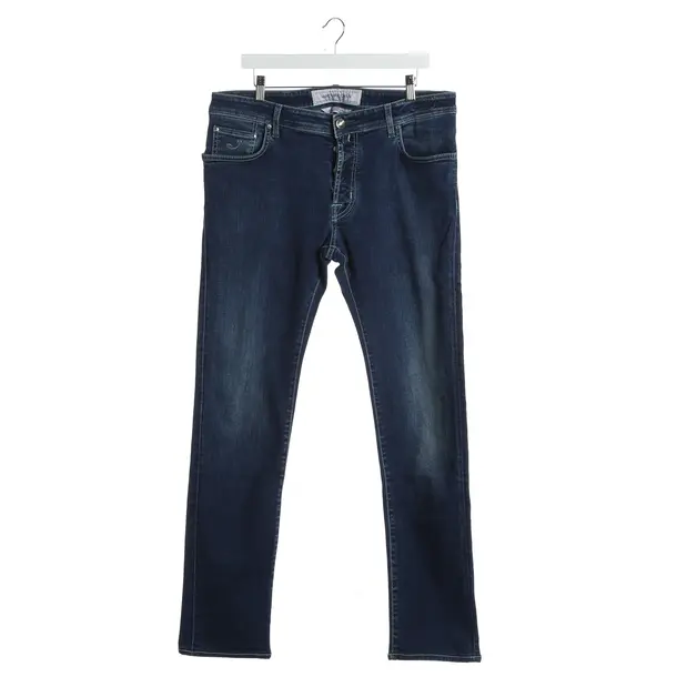 Straight Fit Jeans in Blue, Cotton, Jacob Cohen