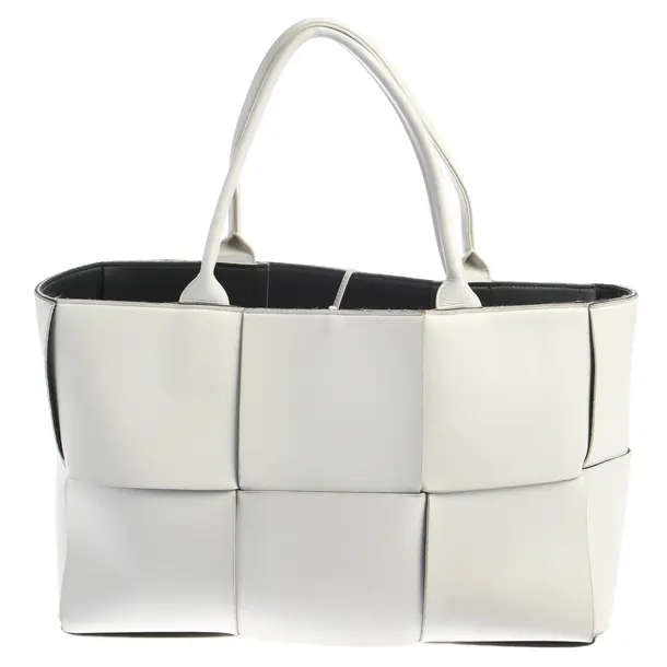 Handbag in White, Leather, Bottega Veneta