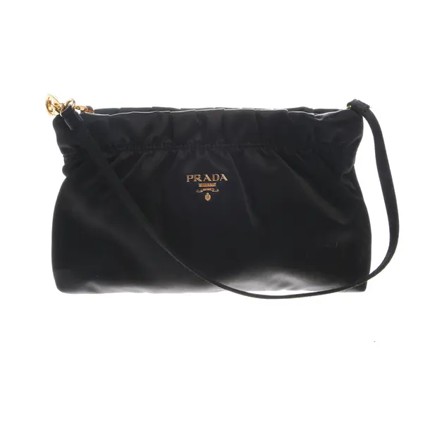Shoulder Bag in Black, Polyamide, Prada
