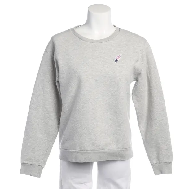 Sweatshirt in Grau, Baumwolle, Closed