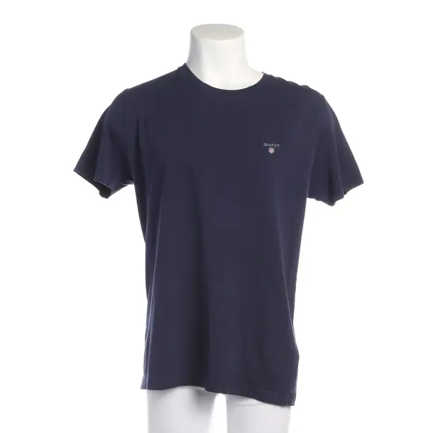 T-Shirt in Blau, Baumwolle, Gant