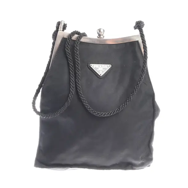 Shoulder Bag in Black, Polyamide, Prada