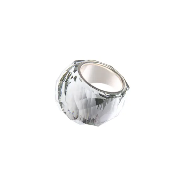 Ring in Gray, Metal (metallic, metallized), Swarovski