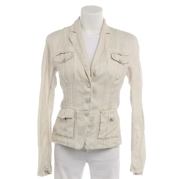 Blazer in White, Linen, Marc Cain