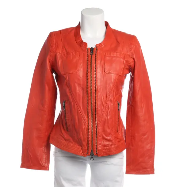 Lederjacke in Rot, Leder, Marc Cain Sports