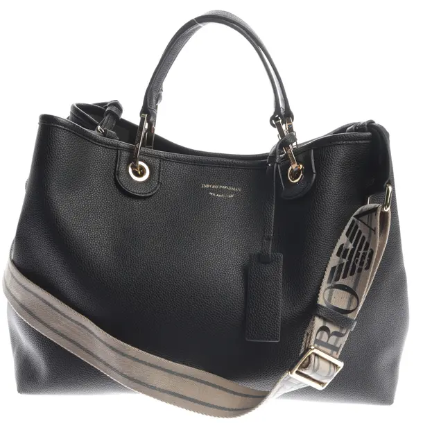 Handbag in Black, Leather, Emporio Armani