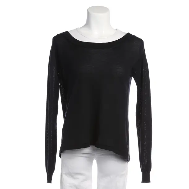 Strickjacke in Schwarz, Wolle, Prada