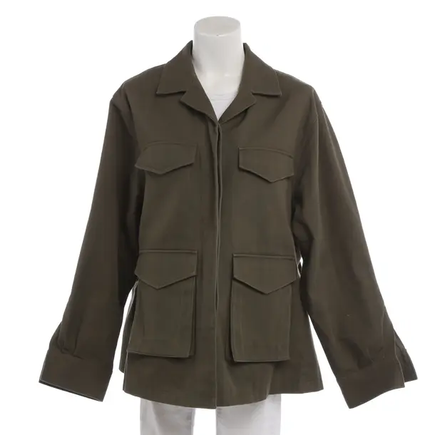 Summer Jacket in Green, Cotton, Totême