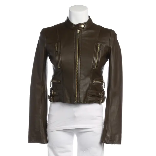 LeatherJacket in Brown, Leather, Michael Kors