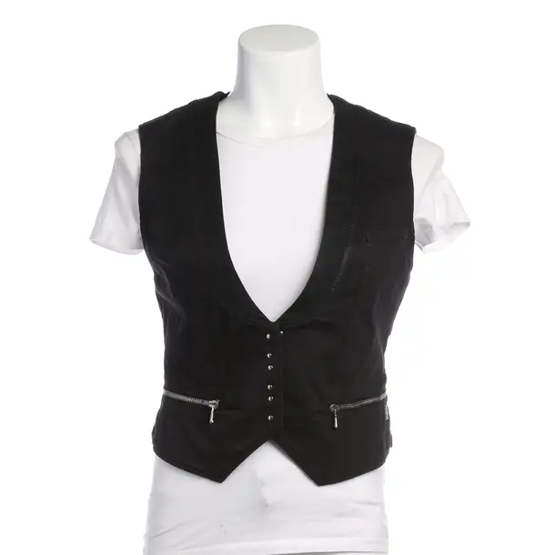 Vest in Black, Cotton, Balmain