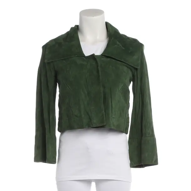 Lederjacke in Grün, Leder, Diane von Furstenberg