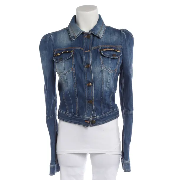 Denim Jacket in Blue, Cotton, Just Cavalli