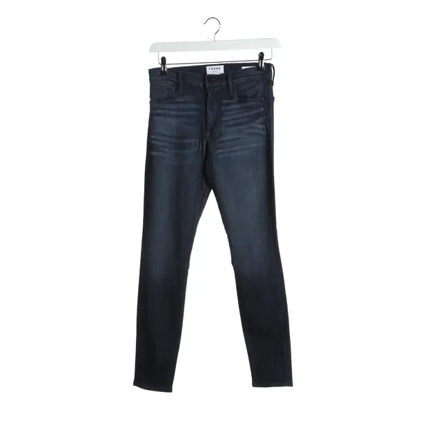 Jeans Straight Fit in Blau, Modal, Frame