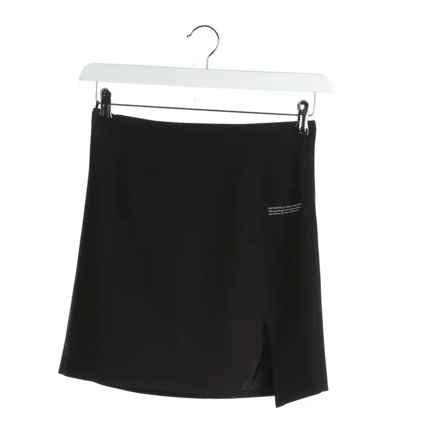 Rock in Schwarz, Baumwolle, Off-White