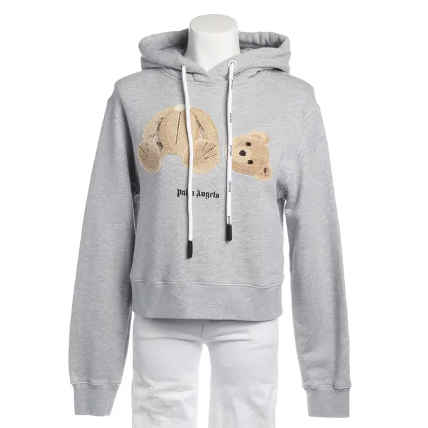 Hoodie in Gray, Cotton, Palm Angels
