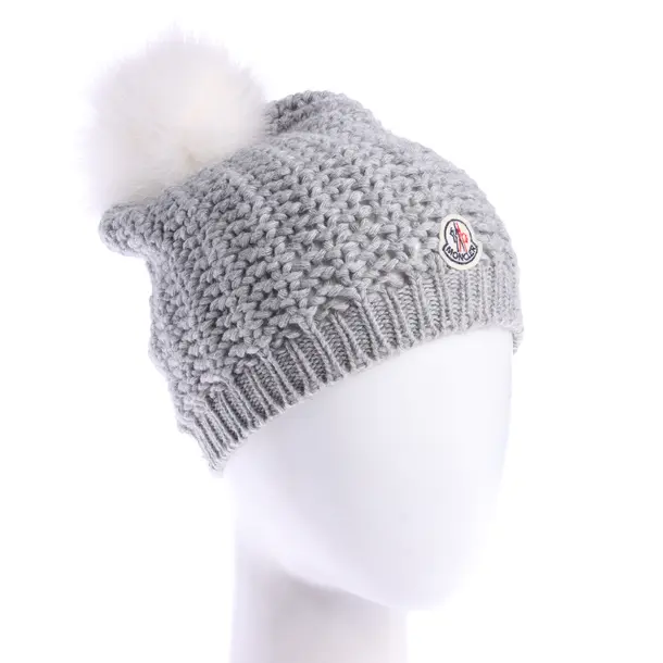Beanie in Gray, Wool, Moncler
