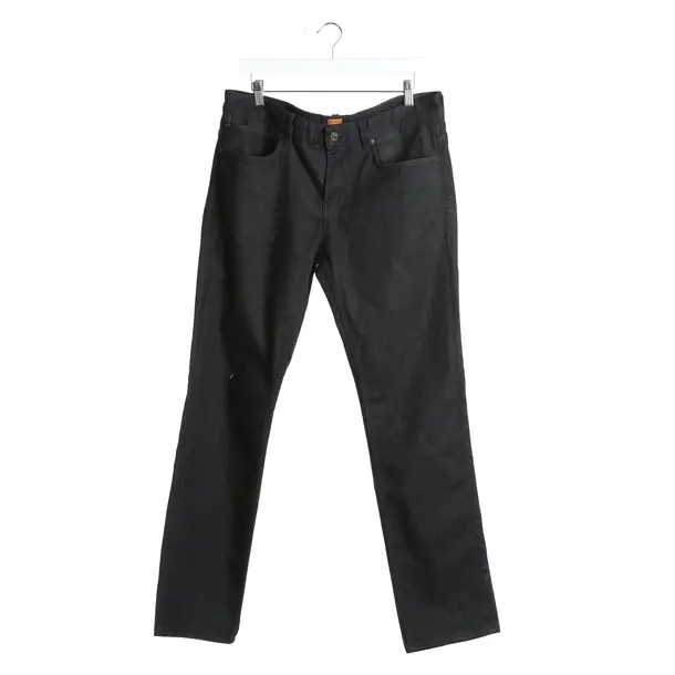 Jeans Straight Fit in Schwarz, Baumwolle, Hugo Boss Orange