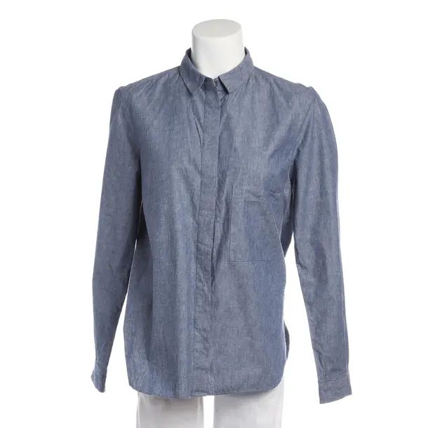 Bluse in Blau, Baumwolle, Closed