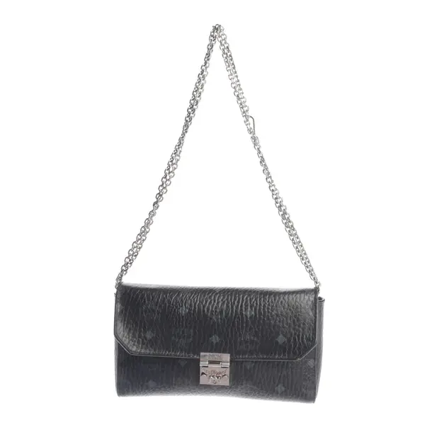 Schultertasche in Schwarz, Leder, MCM