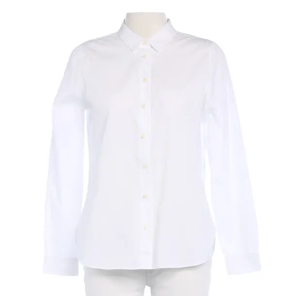 Blouse in White, Cotton, Closed