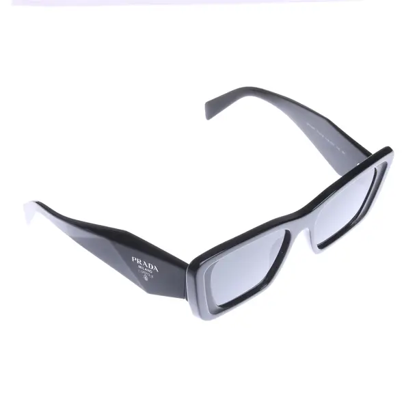 Sonnenbrille in Schwarz, Kunststoff, Prada