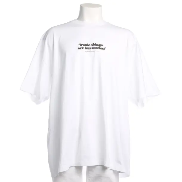 T-Shirt in Weiß, Baumwolle, Off-White