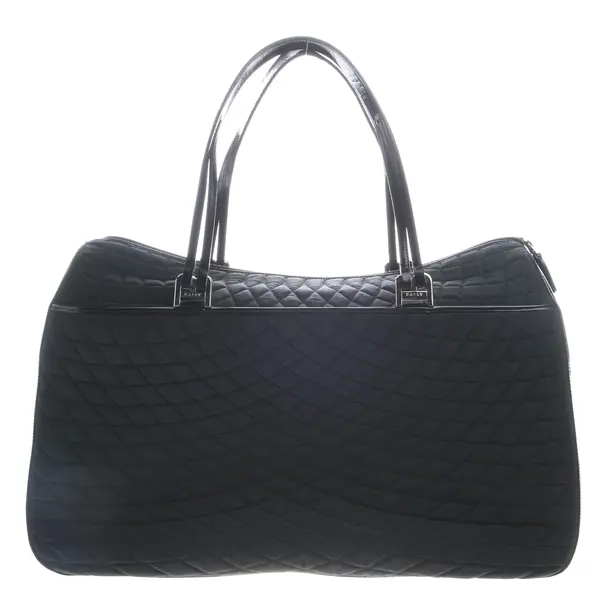 Handbag in Black, Cotton, Bally