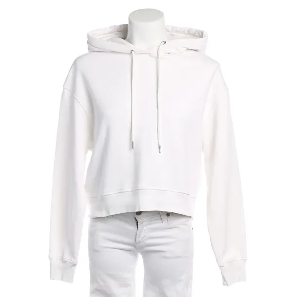 Hoodie in Weiß, Baumwolle, Hugo Boss Orange