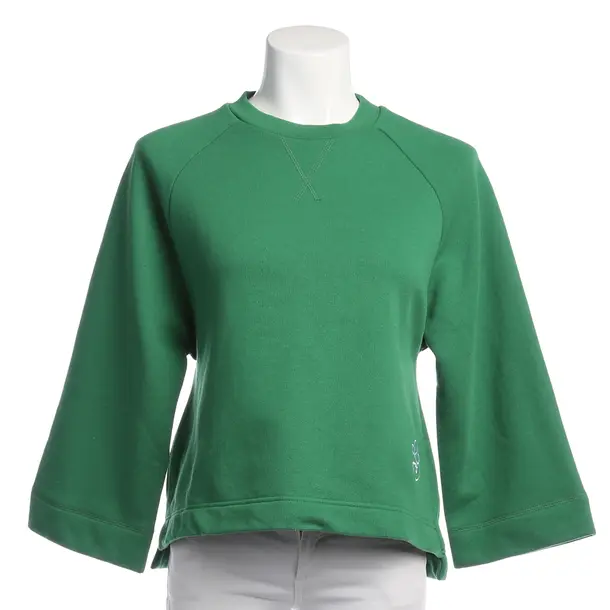 Sweatshirt in Green, Cotton, Ganni