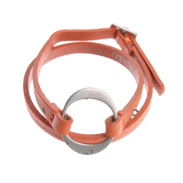Bracelet in Orange, Leather, Marc O'Polo