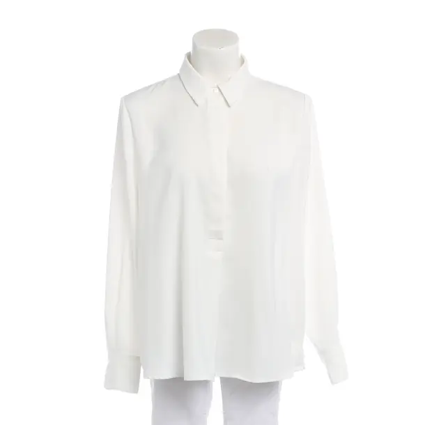 Blouse in White, Polyester, Hemisphere
