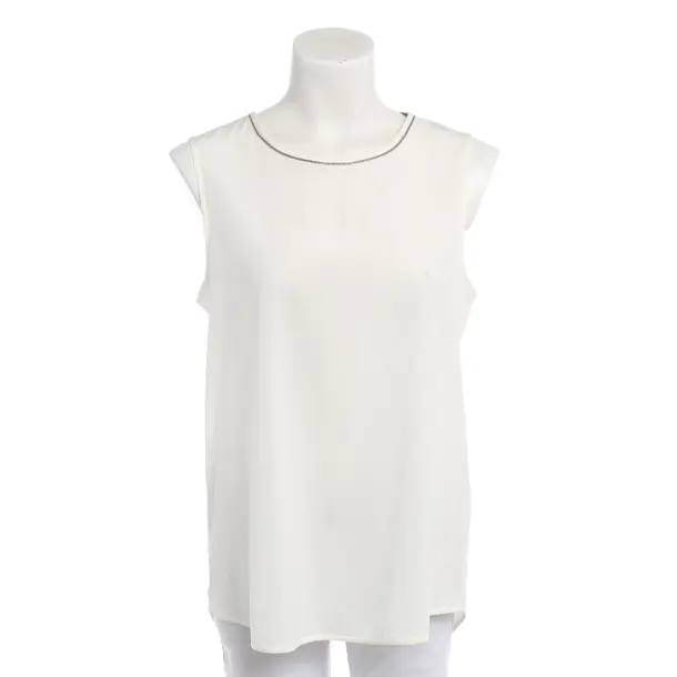 Top in White, Silk, Peserico