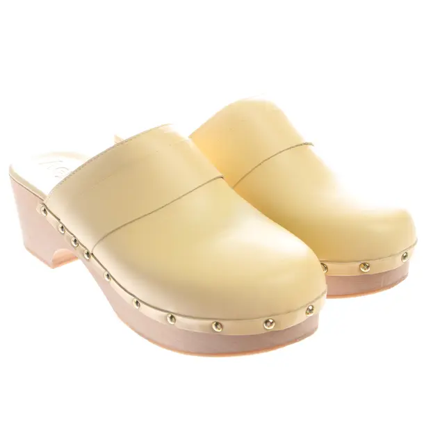 Aeydē Hohe Pantoletten EUR 41 Pastellgelb - Gelb - - Pre-Loved Designer Fashion - Aeydē Second Hand Designer Shop